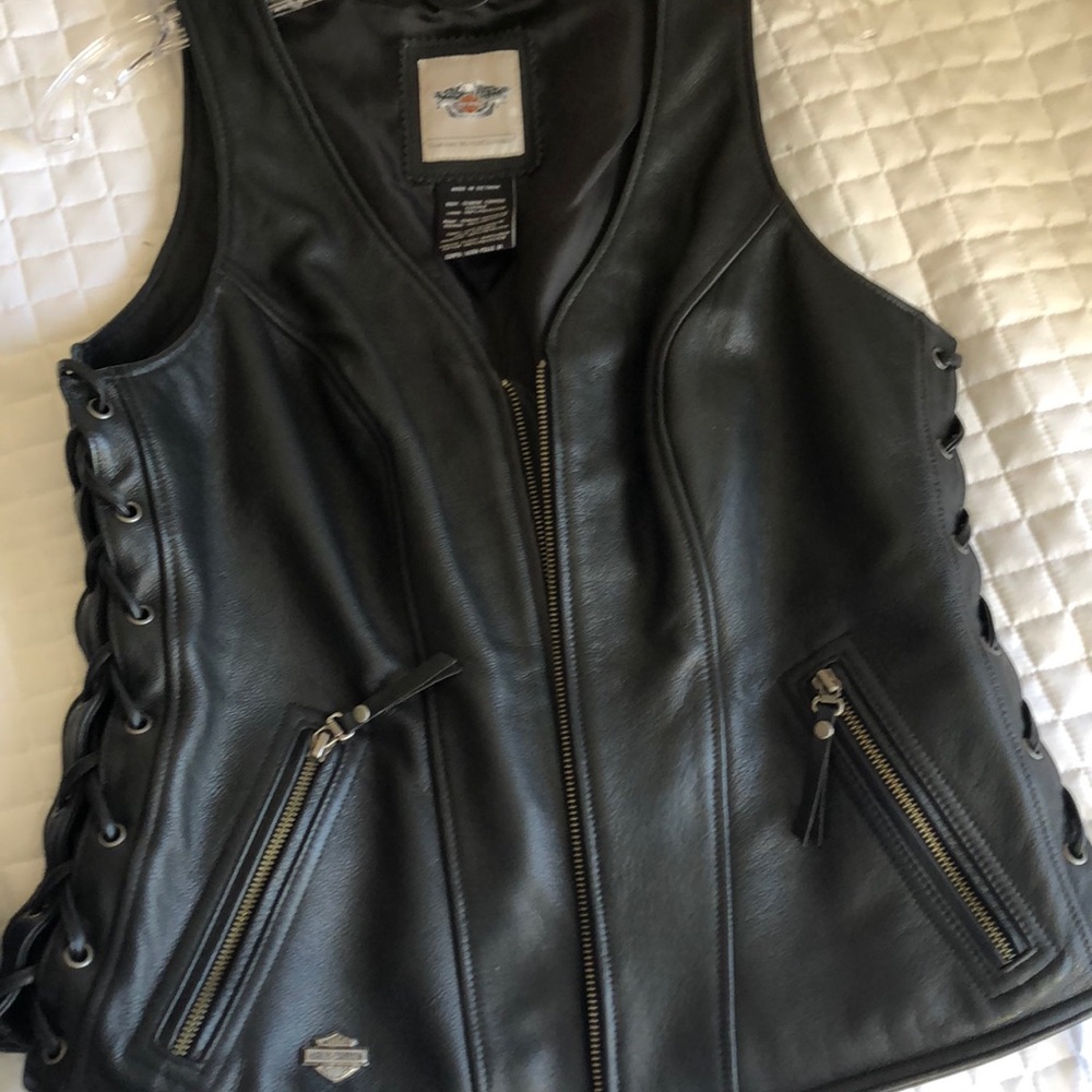 Women’s Harley Davidson Leather Vest